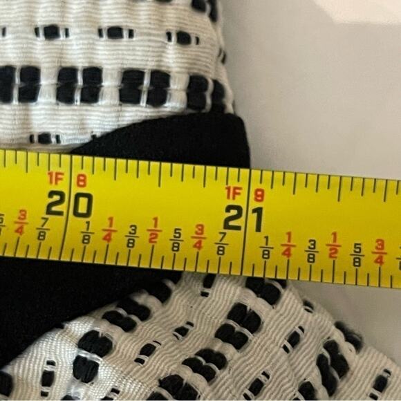 LOFT Black Cream Bold Print Career Office Jacket NWOT Size 14 - Picture 12 of 13